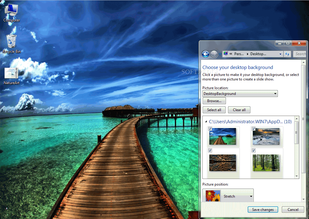 Nature’s Art Windows 7 Theme