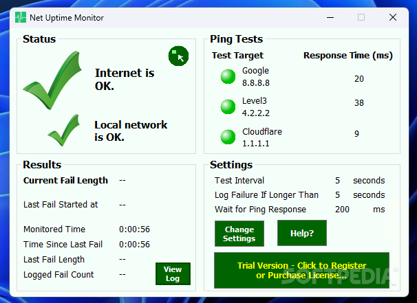 Net Uptime Monitor
