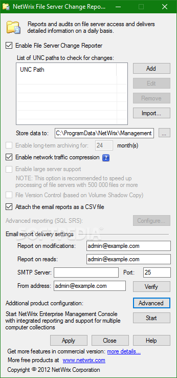 NetWrix File Server Change Reporter