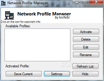 Network Profile Manager