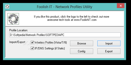 Network Profiles Utility