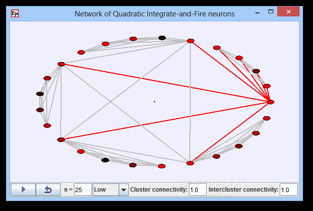 Network of Quadratic Integrate-and-Fire neurons