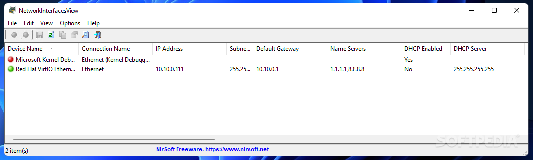 NetworkInterfacesView