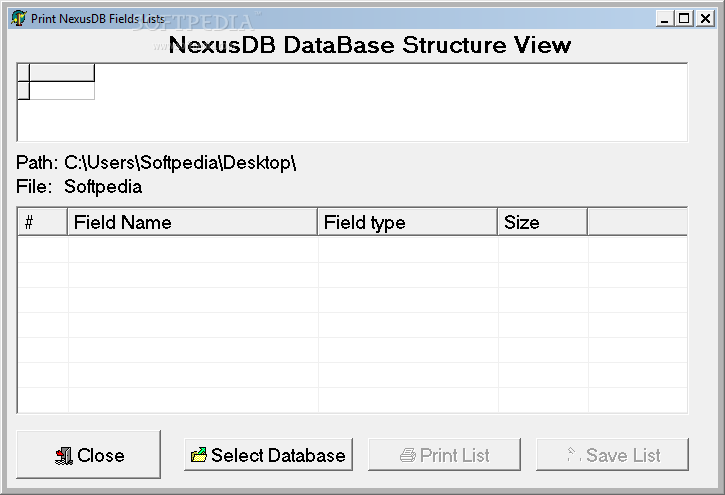 NexusDB DataBase Structure Viewer