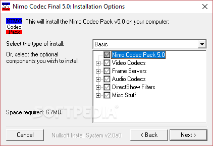 Nimo Codec Pack