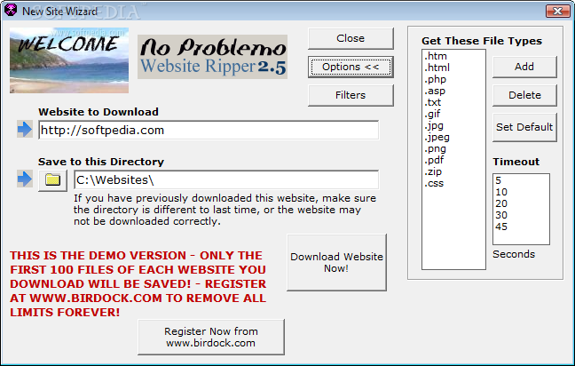 No Problemo Website Downloader