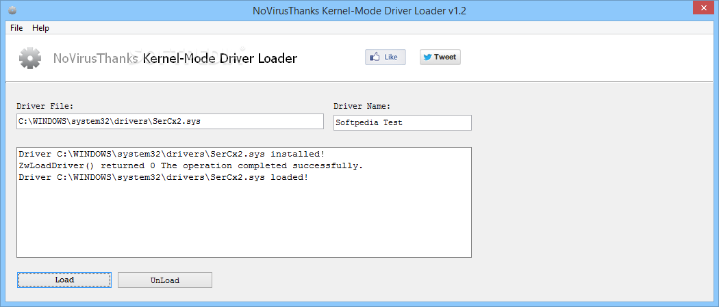 NoVirusThanks Kernel-Mode Driver Loader Portable