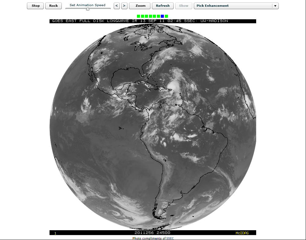North America Weather Satellite Screen Saver