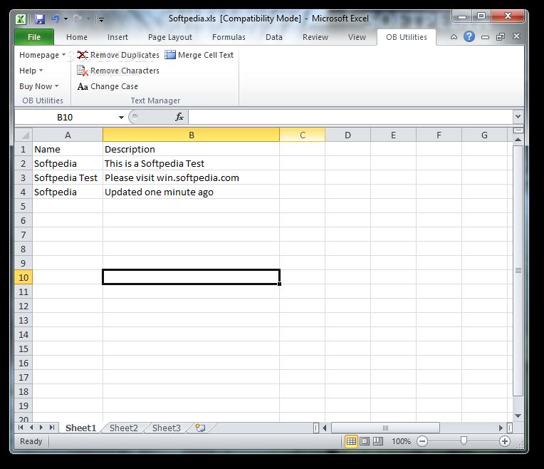 OB Excel Text Manager