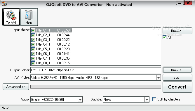 OJOsoft DVD to AVI Converter