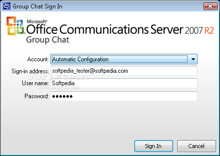 Microsoft Office Communications Server 2007 R2 Group Chat Client