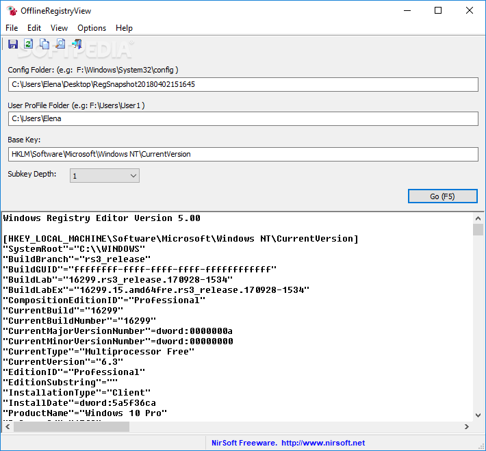 OfflineRegistryView