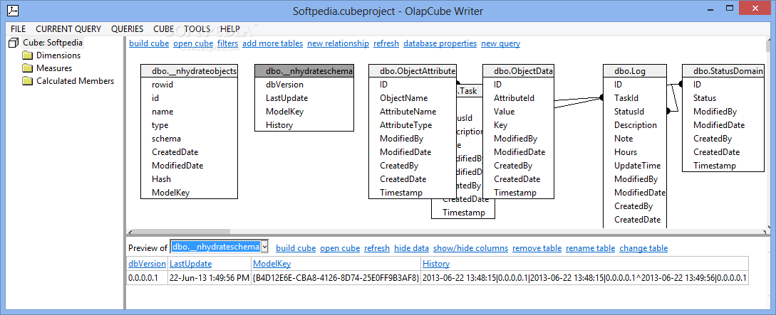 OlapCube Writer