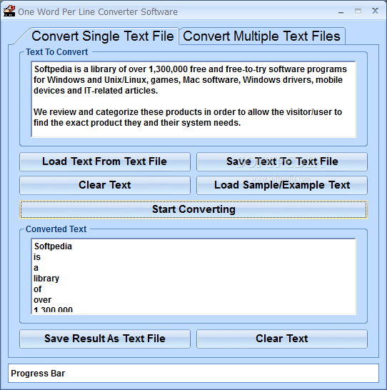 One Word Per Line Converter Software