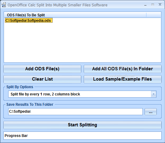 OpenOffice Calc Split Into Multiple Smaller Files Software