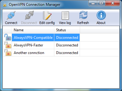 OpenVPN Connection Manager