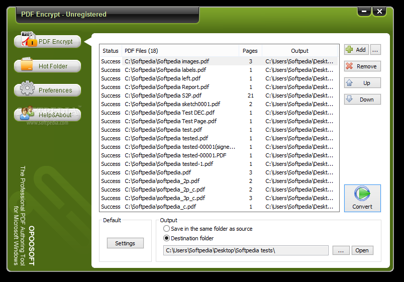 Opoosoft PDF Encrypt GUI + Command Line