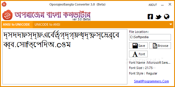 Aparajeyo Bangla Converter