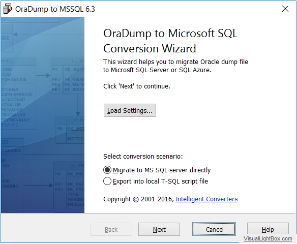 OraDump to MSSQL