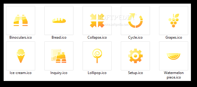 Orange Toolbar Icons