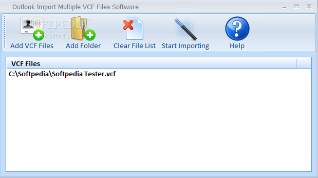Outlook Import Multiple VCF Files Software