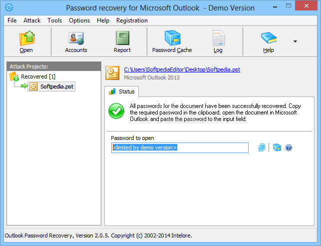 Outlook Password Recovery