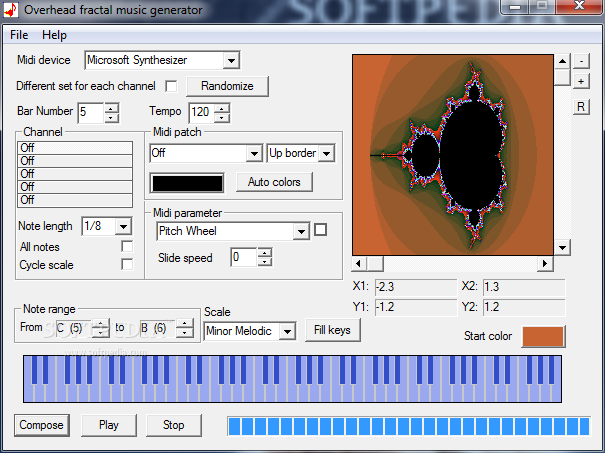 Overhead Fractal Music Generator