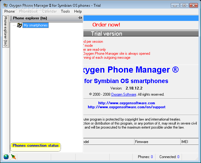 Oxygen Phone Manager for Symbian phones