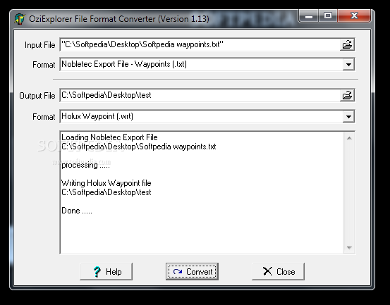 OziExplorer File Format Converter