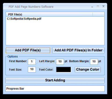 PDF Add Page Numbers Software