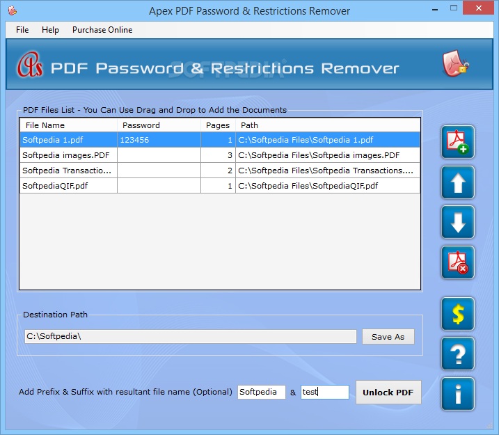 Apex PDF Password and Restrictions Remover