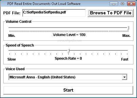 PDF Read Entire Documents Out Loud Software