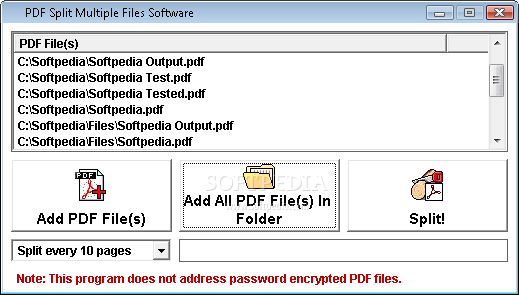 PDF Split & Cut Multiple Files Software