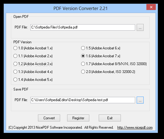 PDF Version Converter