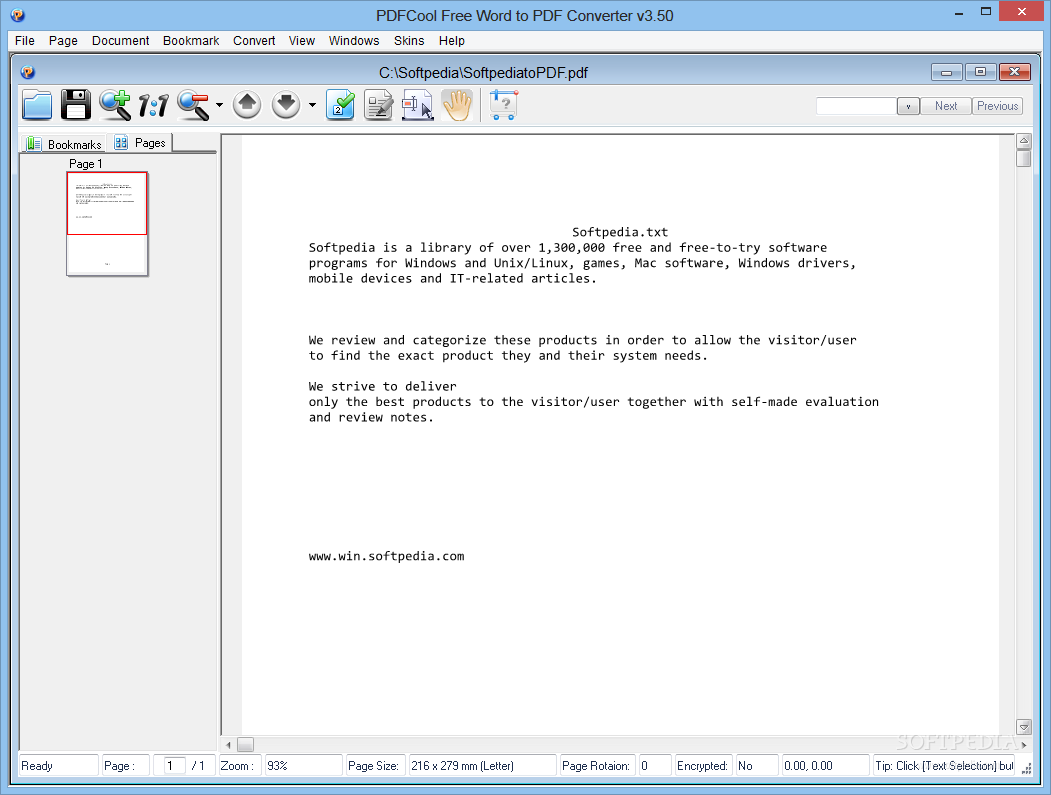 PDFCool Free Word to PDF Converter