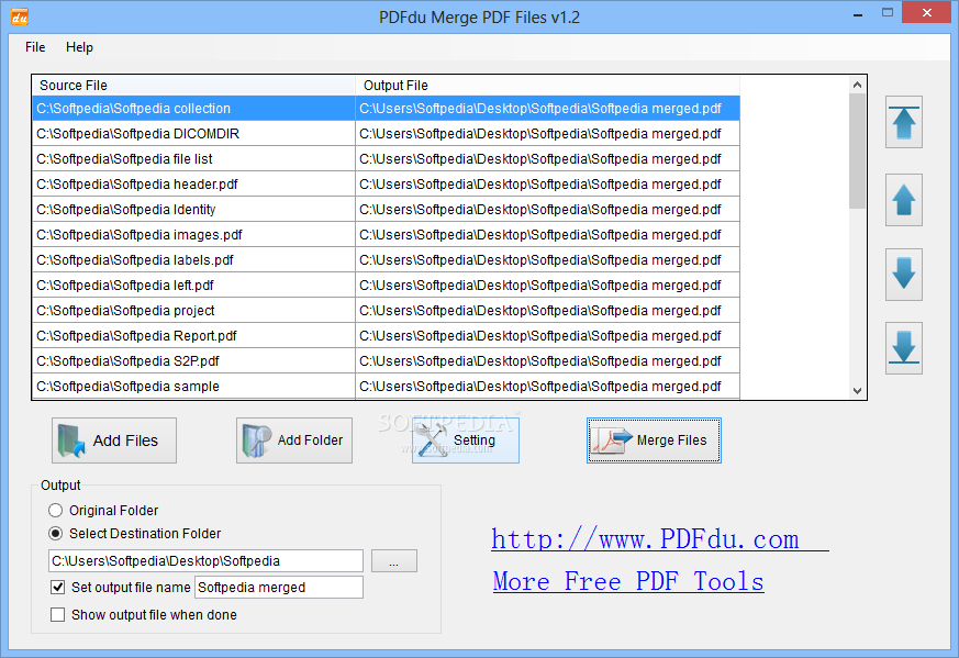 PDFdu Merge PDF Files