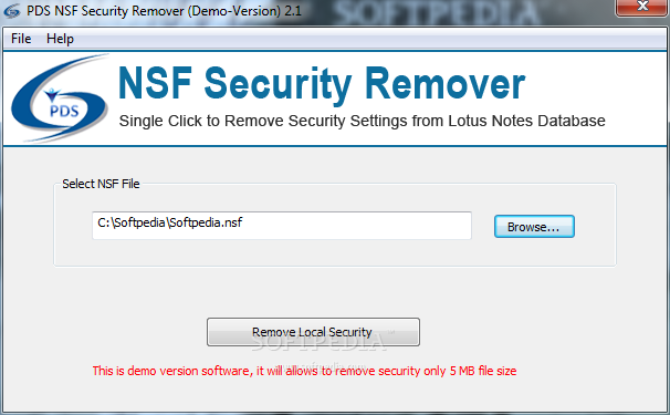 PDS NSF Security Remover