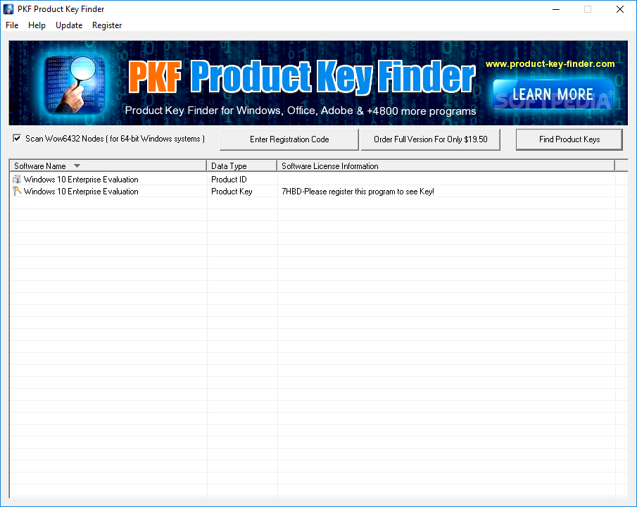 PKF Product Key Finder