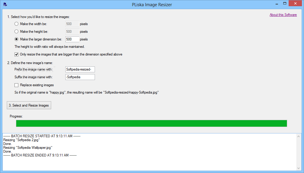 PLiska Image Resizer