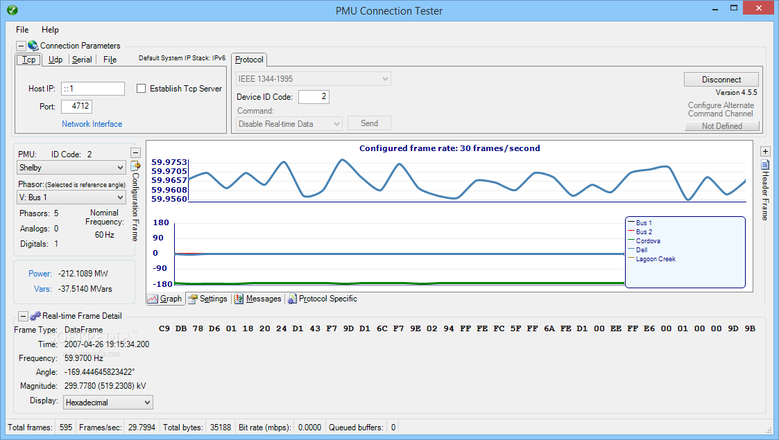 PMU Connection Tester