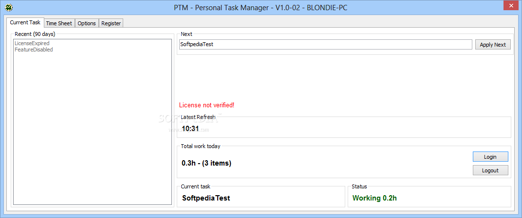 PTM - Personal Task Manager