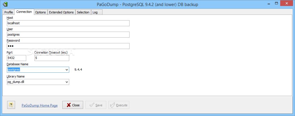 PaGoDump - PostgreSQL