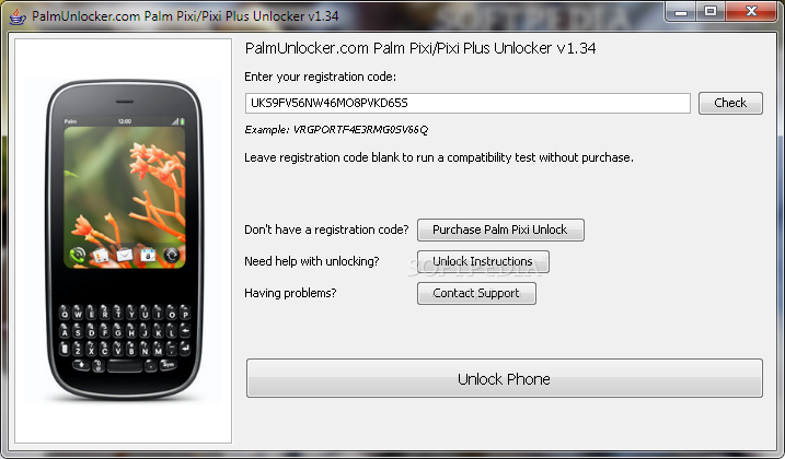 PalmUnlocker.com Palm Pixi/Pixi Plus Unlocker