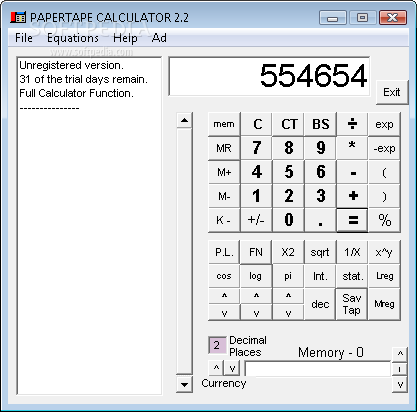 xPapertape Calculator
