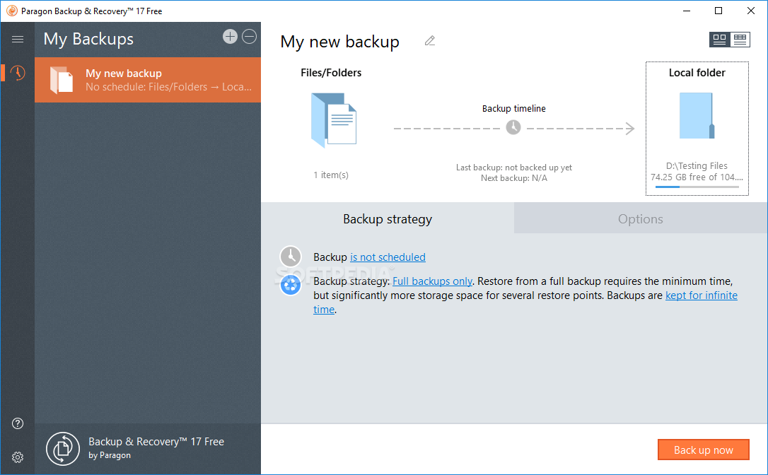 Paragon Backup & Recovery Free