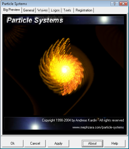 Particle Systems Screen Saver
