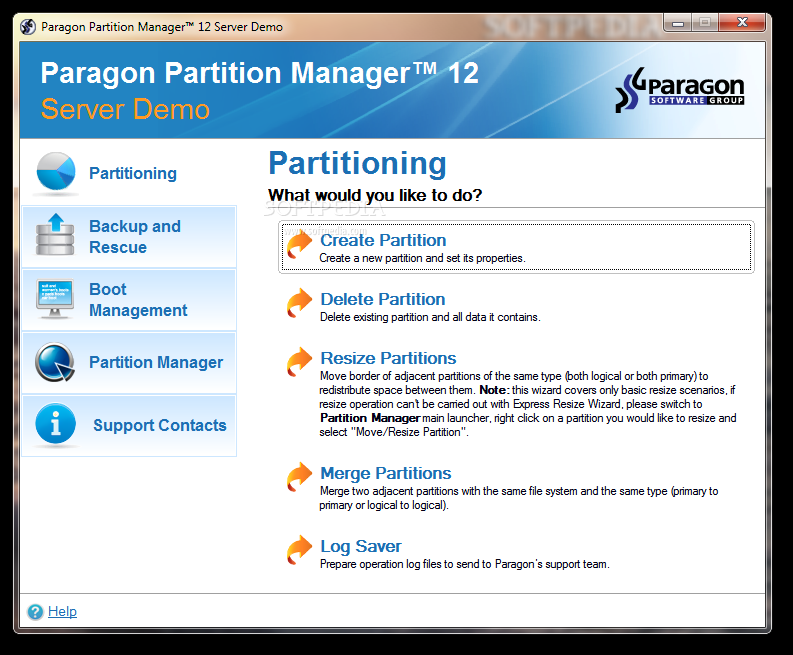 Partition Manager 12 Server