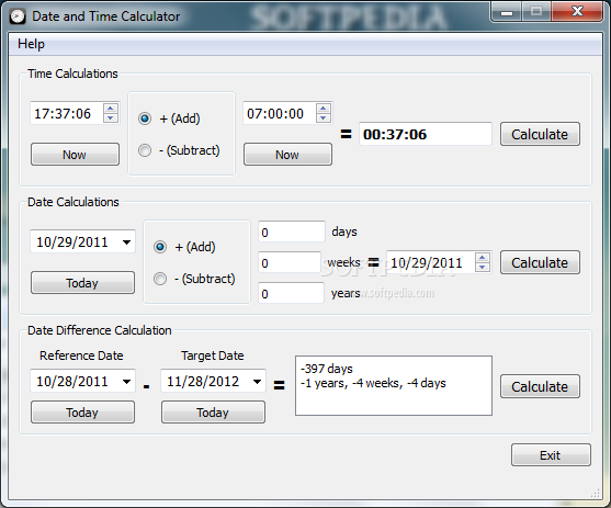 Date and Time Calculator