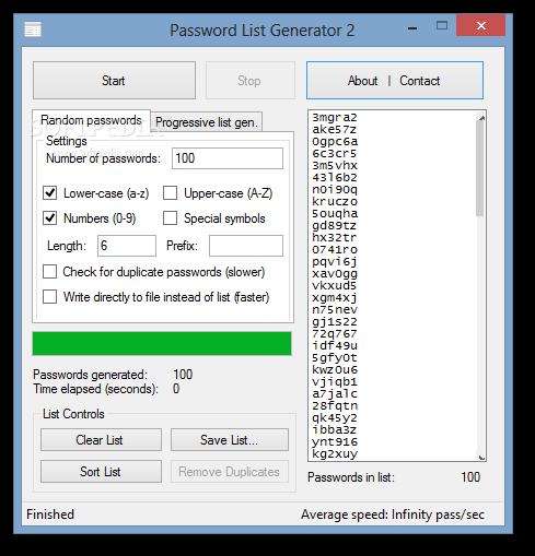 Password List Generator
