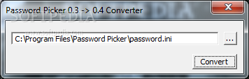 Password Picker Converter